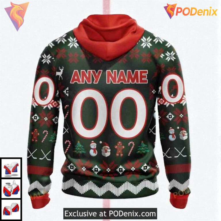 Christmas Apparel NHL Minnesota Wild Sweatshirt Hoodie Unisex 3D - 1