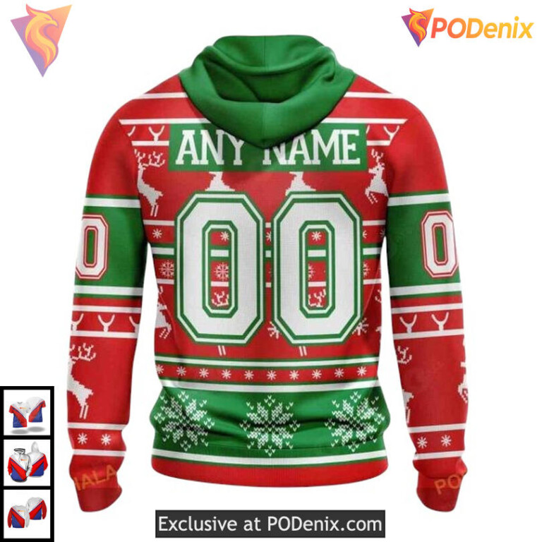Christmas Celebration Shirt Custom Custom Number San Jose Sharks Hoodie 3D - 1