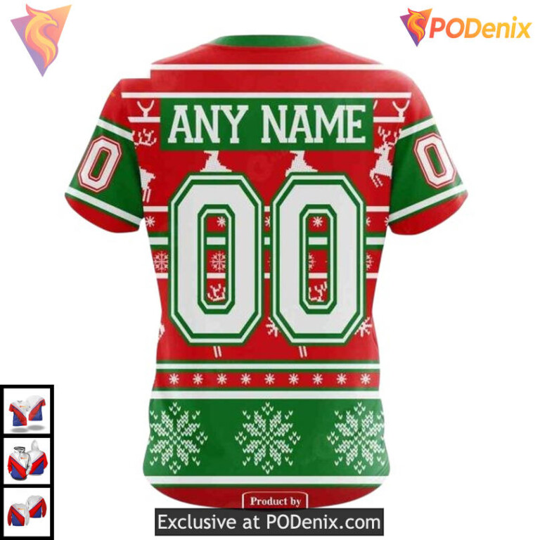 Christmas Celebration Shirt Custom Custom Number San Jose Sharks Hoodie 3D - 3
