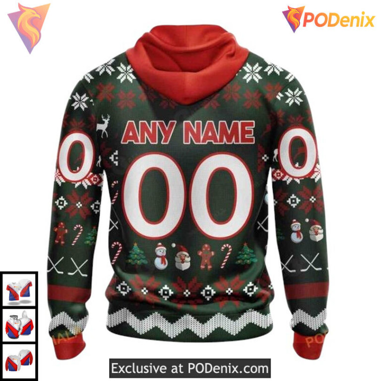Christmas Holiday Edition Custom San Jose Sharks Unisex Hoodie NHL 3D - 1