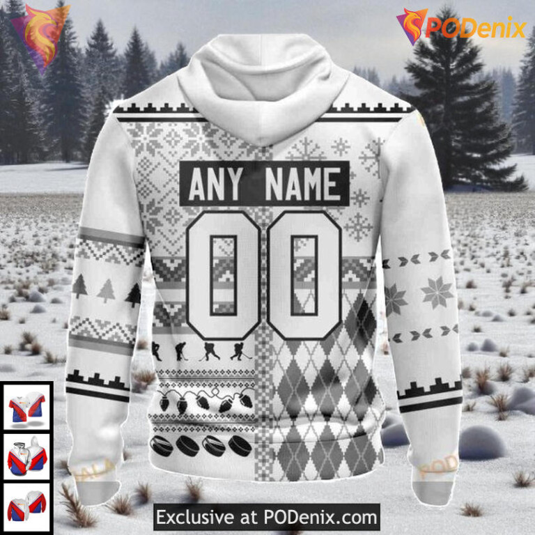 Christmas Holiday Unisex Custom Los Angeles Kings All Over Print Hoodie NHL - 2