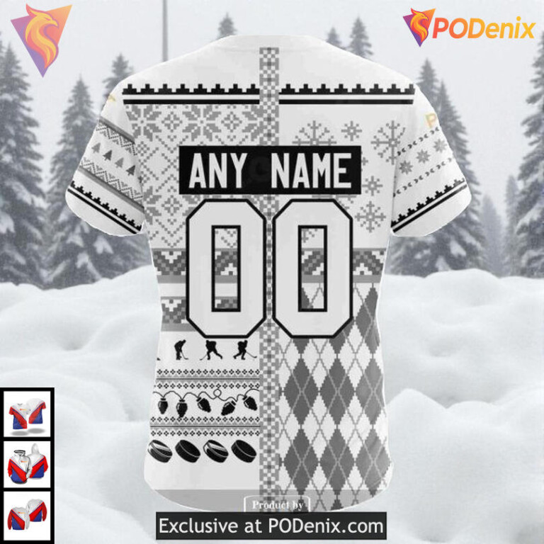 Christmas Holiday Unisex Custom Los Angeles Kings All Over Print Hoodie NHL - 4