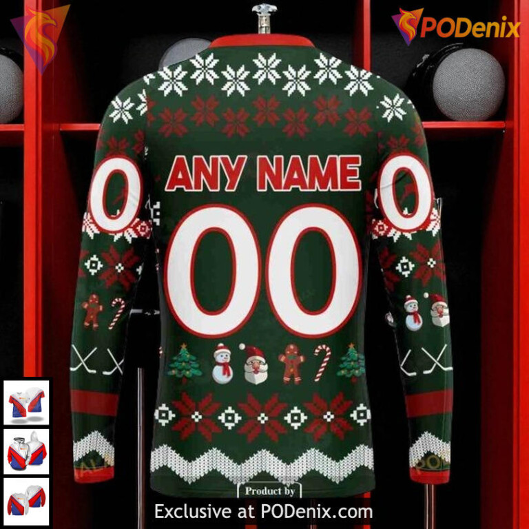 Christmas Is Coming Boston Bruins Unisex Hoodie 3D Custom NHL Sweatshirt Shirt - 4