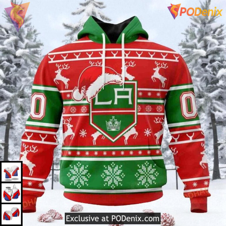 Christmas NHL Merch Sweatshirt Personalized Los Angeles Kings Hoodie 3D