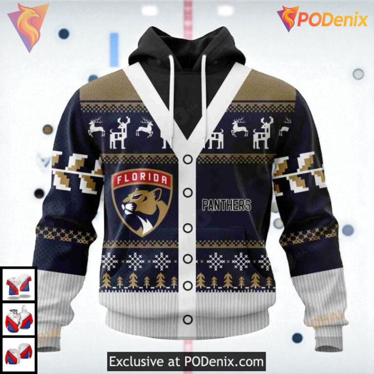 Christmas Season Festive Edition Custom Florida Panthers Christmas Hoodie NHL