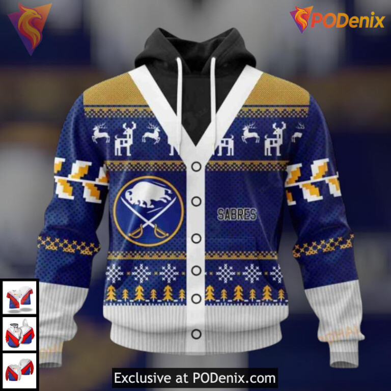 Christmas Season Festive Edition NHL Buffalo Sabres Full Print Hoodie 3D