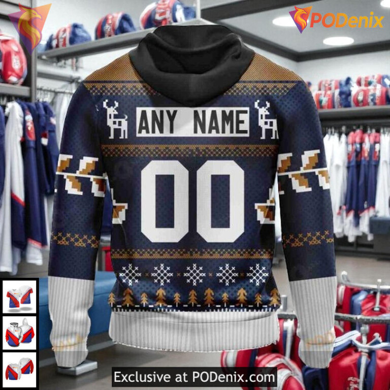 Christmas Season Festive Edition NHL Edmonton Oilers Holiday Hoodie 3D - 1