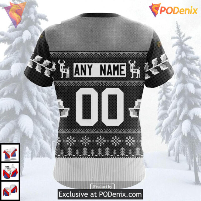 Christmas Season Festive Style Custom Los Angeles Kings Youth Hoodie NHL 3D - 4