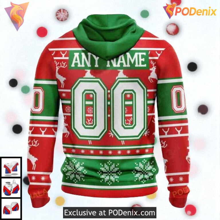 Christmas Sweatshirt For Men Women NHL Edmonton Oilers Mens Hoodie 3D - 1