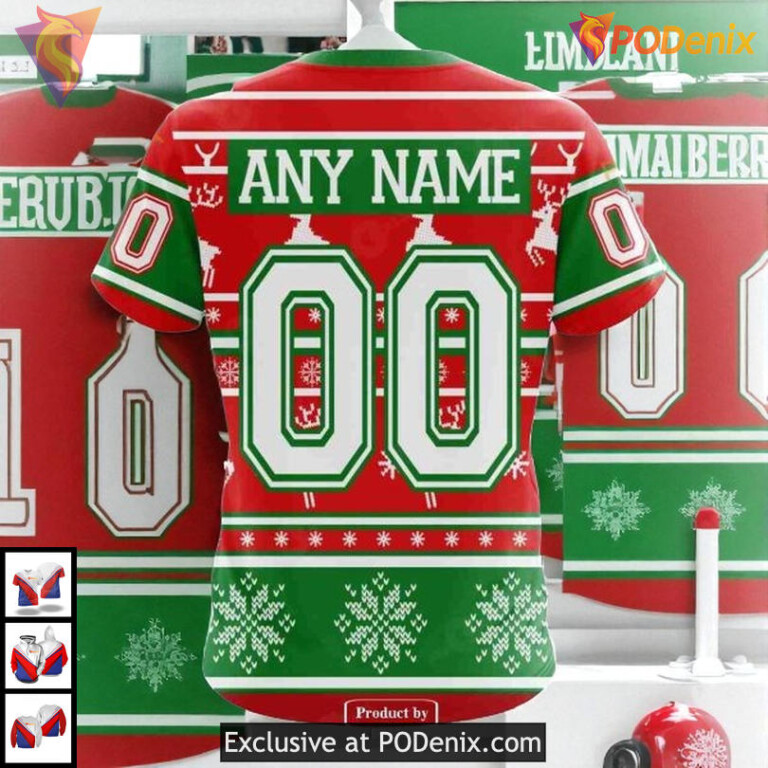 Christmas Sweatshirt For Men Women NHL Edmonton Oilers Mens Hoodie 3D - 3