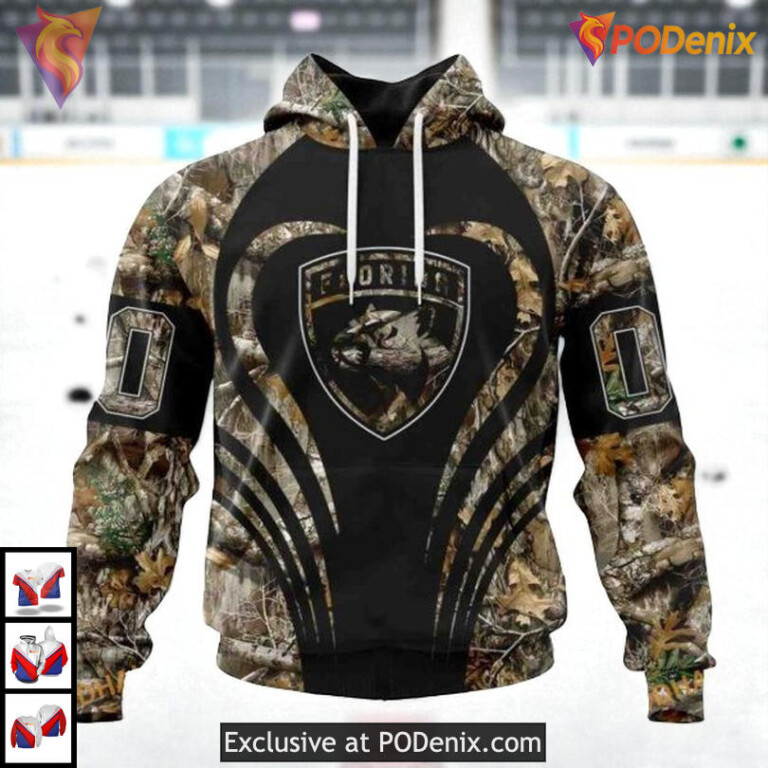 Classic Camo Hunting Edition Custom Personalized Florida Panthers Hoodie 3D
