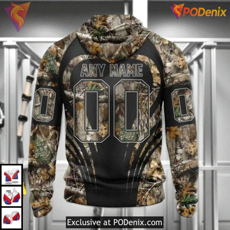 Classic Camo Hunting Edition Custom Personalized Florida Panthers Hoodie 3D - 1