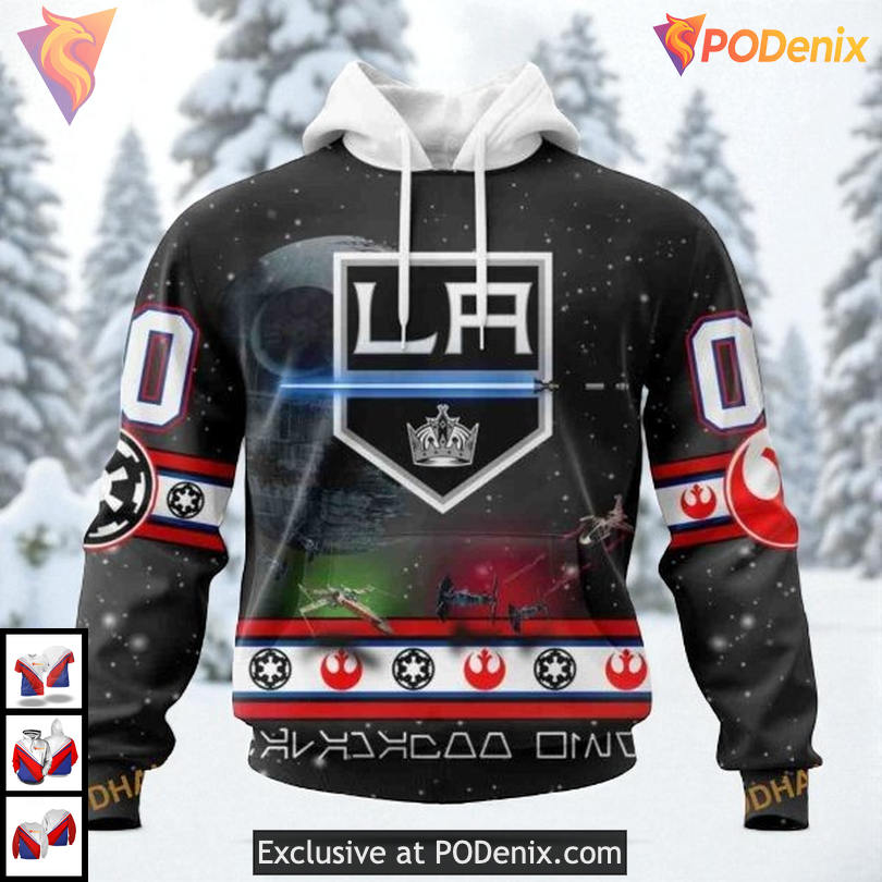 Classic Star Wars Graphic Design Custom Los Angeles Kings Personalized 3D Hoodie