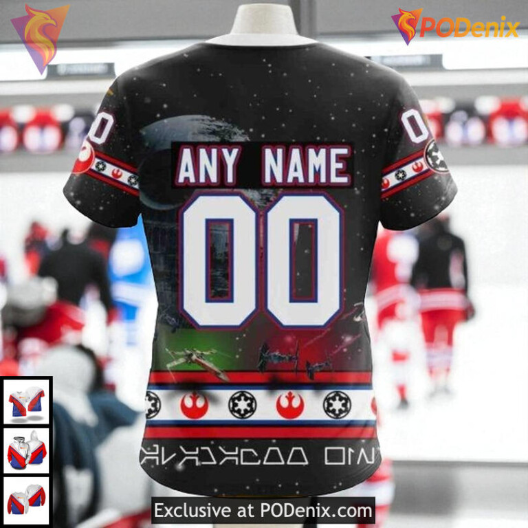 Classic Star Wars Graphic Design NHL Retro Edmonton Oilers Hoodie 3D - 3