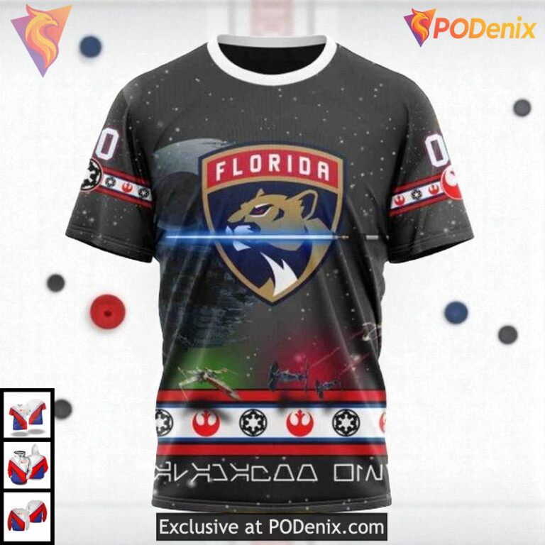 Classic Star Wars Graphic Edition Custom Vintage Florida Panthers Hoodie NHL 3D - 2