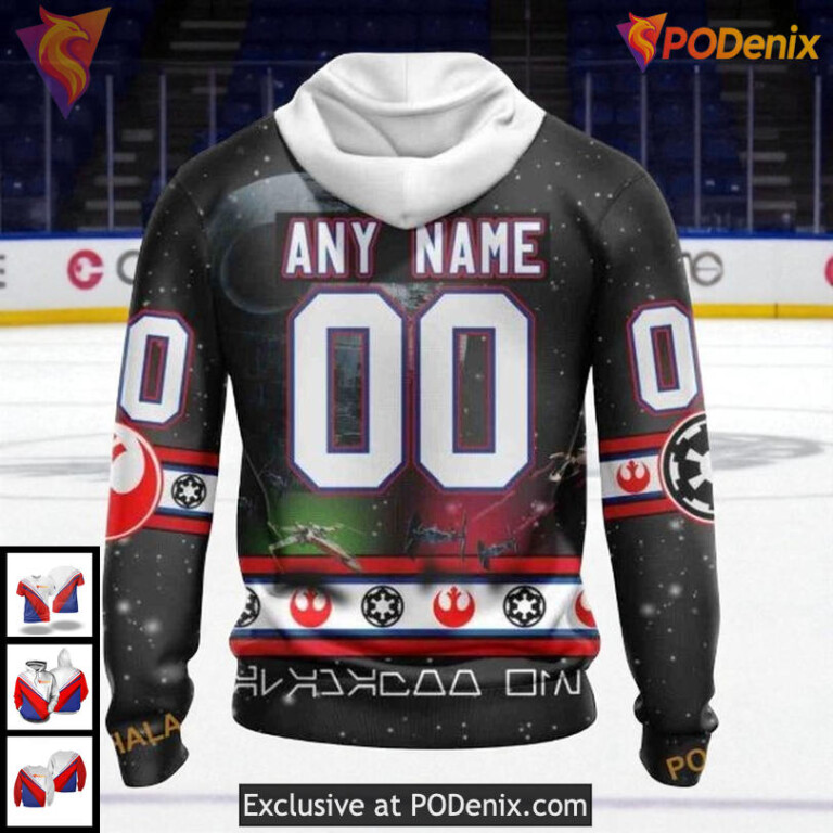 Cool Graphic Tampa Bay Lightning Hoodie, Custom NHL Star Wars 3D Design - 1