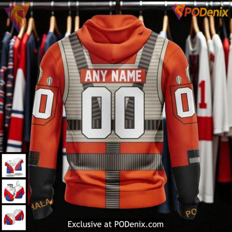 Custom Blackhawks Hoodie Limited Edition Rebel Pilot Inspired NHL 3D Design - 1