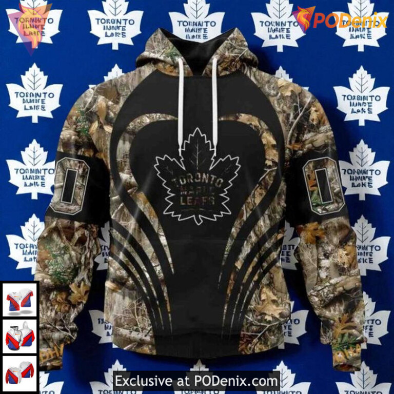Custom Camo Hunting 2025 NHL Toronto Maple Leafs Hoodie Unique 3D Gear