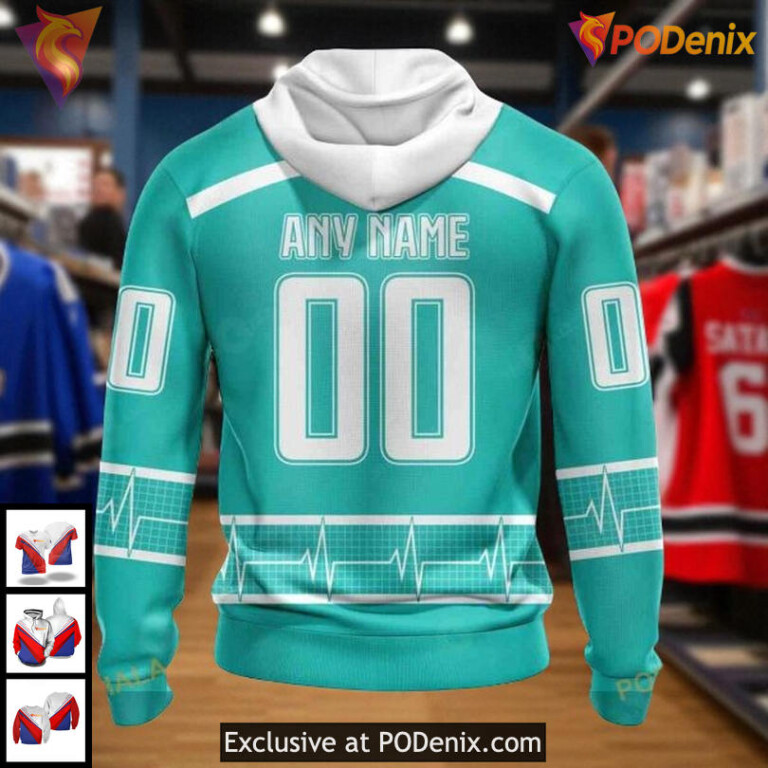 Custom Canucks Hoodie Limited Edition, Vancouver Canucks 3D Healthcare Heroes - 1