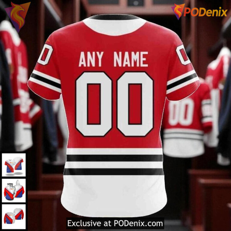 Custom Chicago Blackhawks Hoodie 2025 Home 3D Style NHL Blackhawks All Over Print - 3