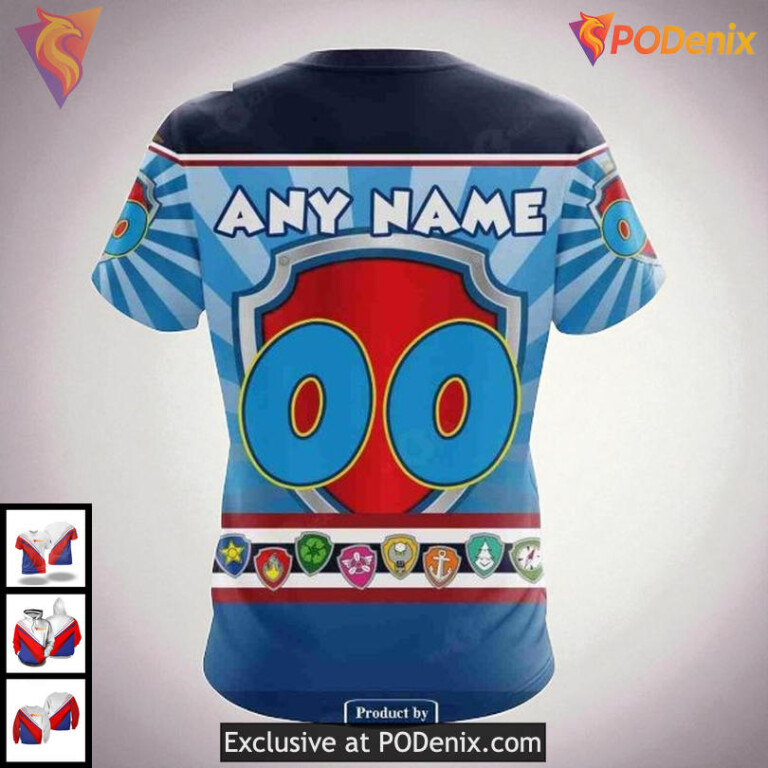 Custom Chicago Blackhawks Hoodie Paw Patrol Kits NHL 3D All Over Print - 3