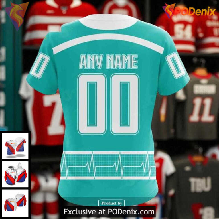 Custom Detroit Red Wings 3D Hoodie Honoring Healthcare Heroes NHL Style - 3
