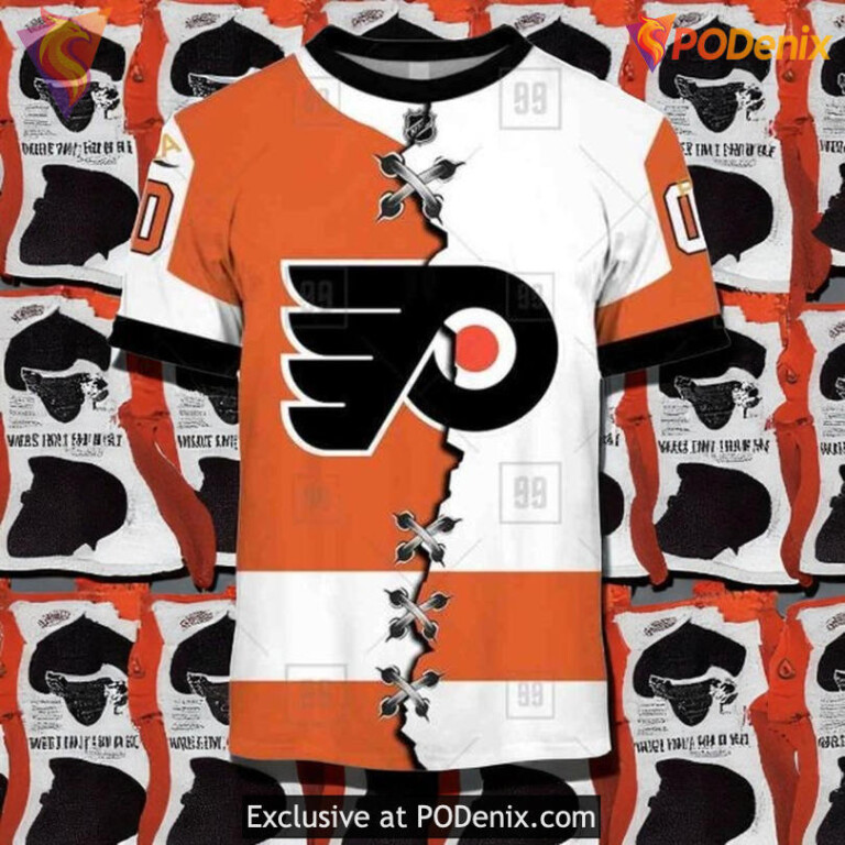 Custom Flyers Hoodie Limited Edition, Mix Jersey 2025 Concept NHL Style - 1
