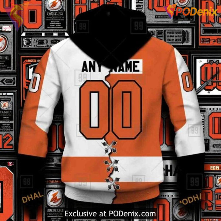 Custom Flyers Hoodie Limited Edition, Mix Jersey 2025 Concept NHL Style - 2