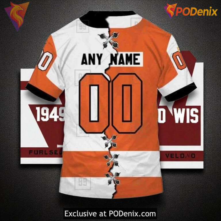 Custom Flyers Hoodie Limited Edition, Mix Jersey 2025 Concept NHL Style - 3