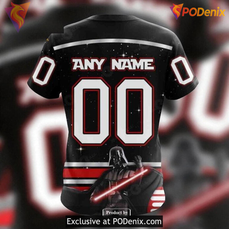 Custom Flyers Hoodie Limited Edition, Star Wars Black NHL Graphic Pullover - 3