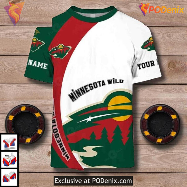 Custom Funny Quote You Laugh I Cry NHL Minnesota Wild Full Print Hoodie 3D - 1