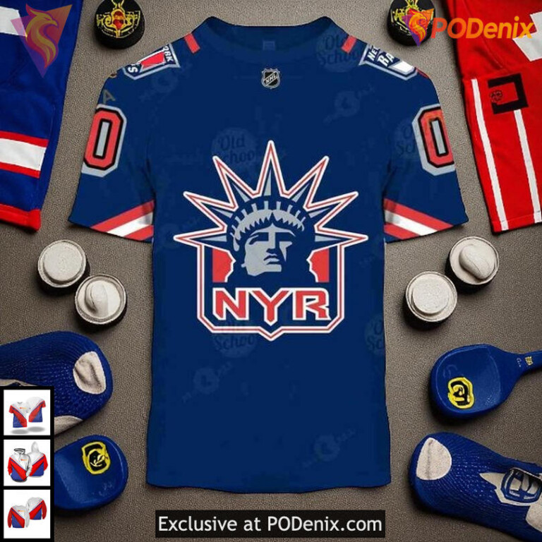 Custom Name And Number NHL Personalized New York Rangers Hoodie 3D Style - 2