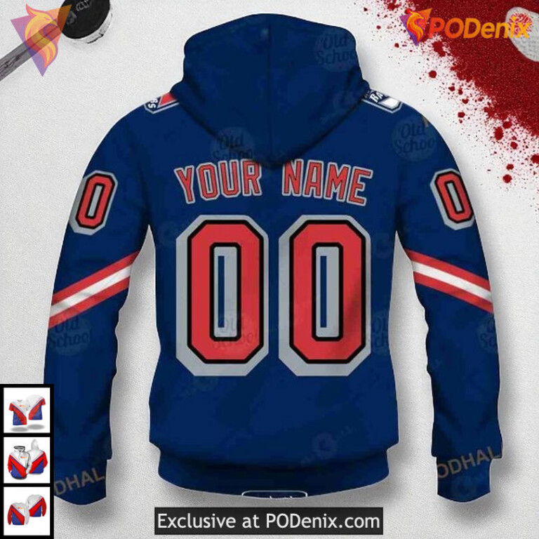 Custom Name And Number NHL Personalized New York Rangers Hoodie 3D Style - 3