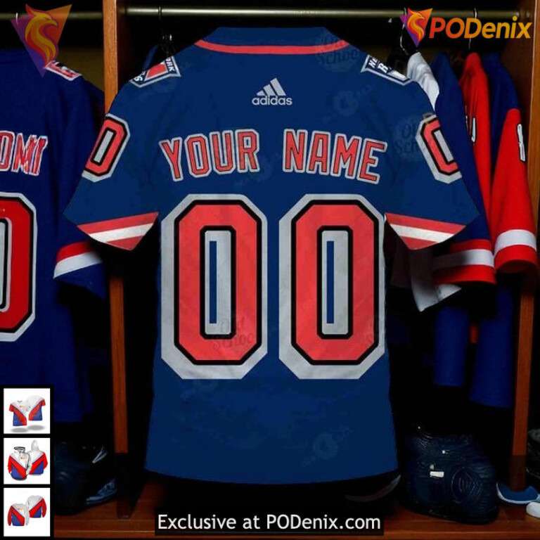 Custom Name And Number NHL Personalized New York Rangers Hoodie 3D Style - 4