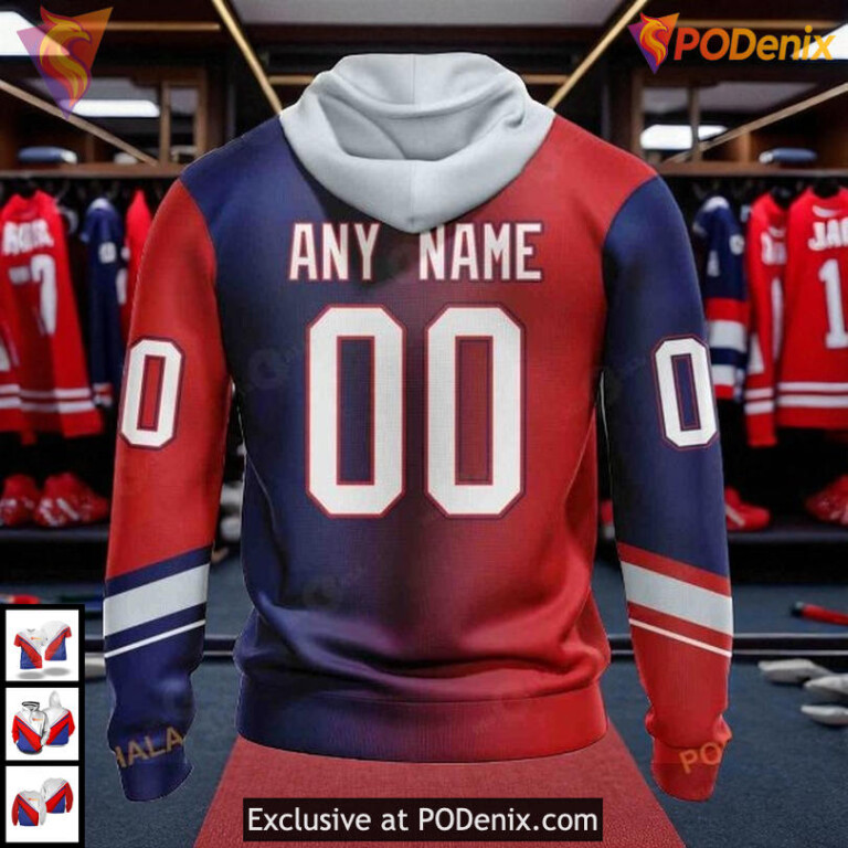 Custom Name New York Rangers Hoodie Retro Gradient Design Custom NHL 3D - 1