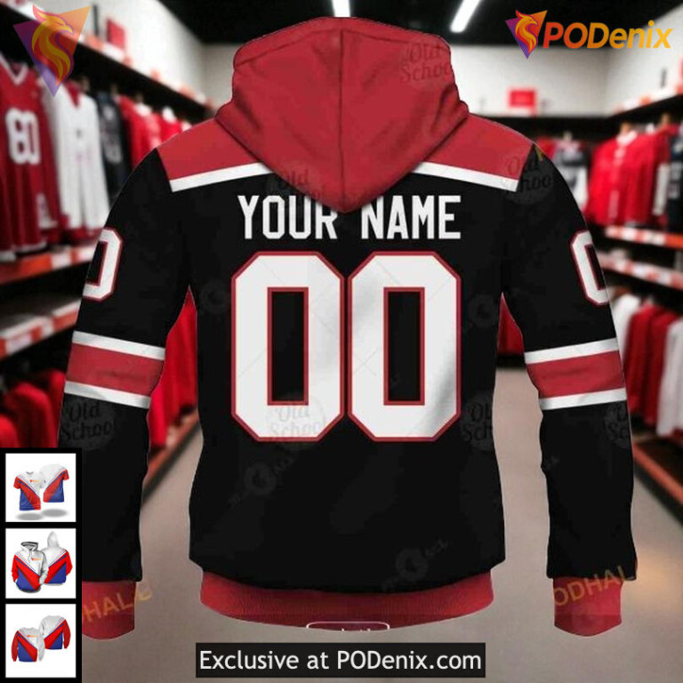 Custom Name Number Blackhawks Hoodie 3D, Personalized NHL Chicago Design - 3