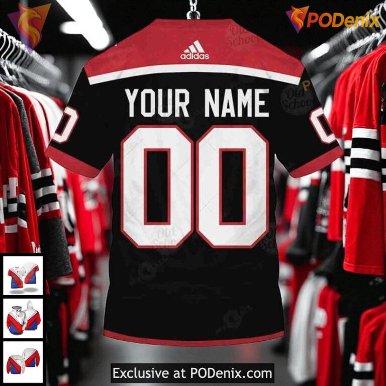 Custom Name Number Blackhawks Hoodie 3D, Personalized NHL Chicago Design - 4