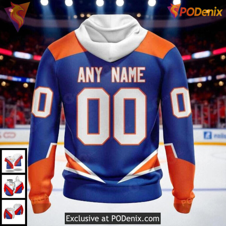 Custom New York Islanders Hoodie 3D Retro Inspired NHL Design For Fans - 1