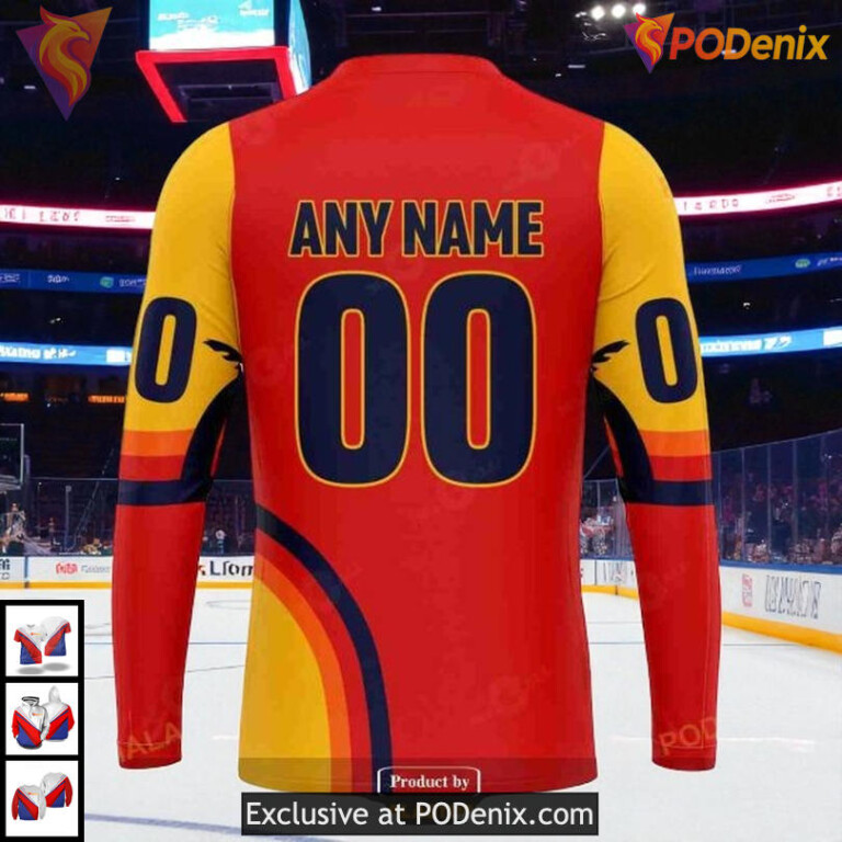 Custom NHL All Star Game Florida Sunset Design Boston Bruins Hoodie - 4