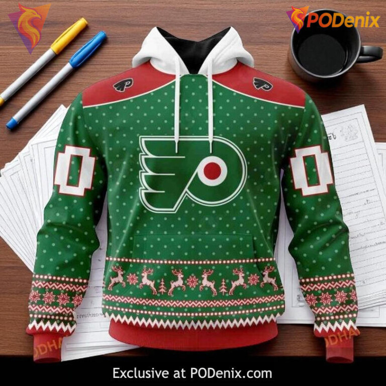 Custom Philadelphia Flyers Hoodie Christmas Apparel NHL 3D Edition