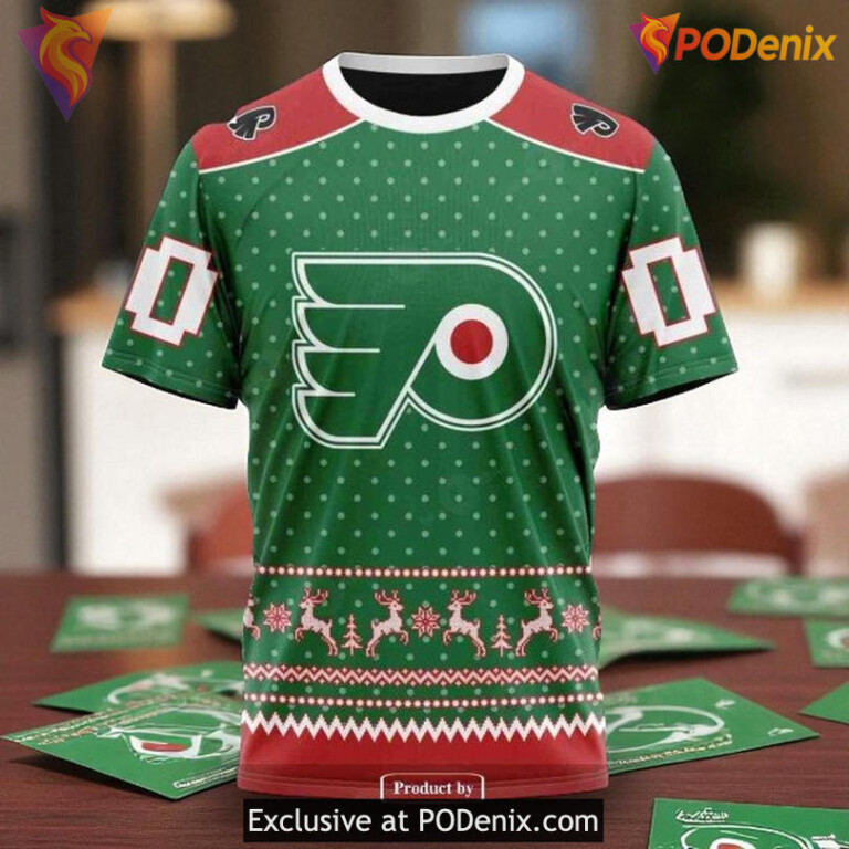Custom Philadelphia Flyers Hoodie Christmas Apparel NHL 3D Edition - 2
