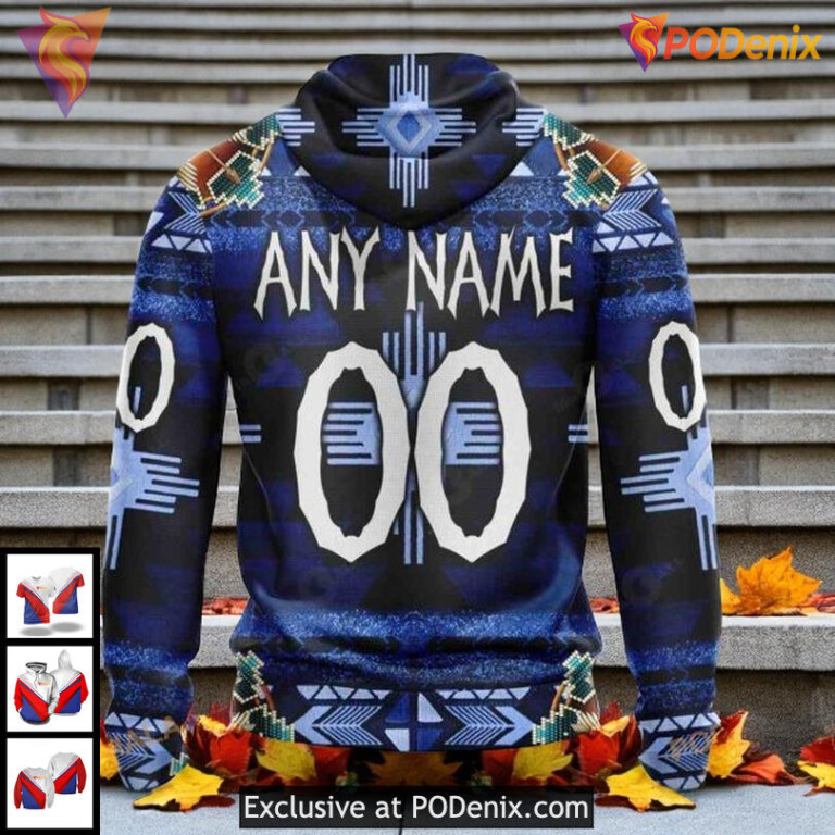 Custom St Louis Blues Hoodie Native Costume Design NHL 3D Graphic Style - 1