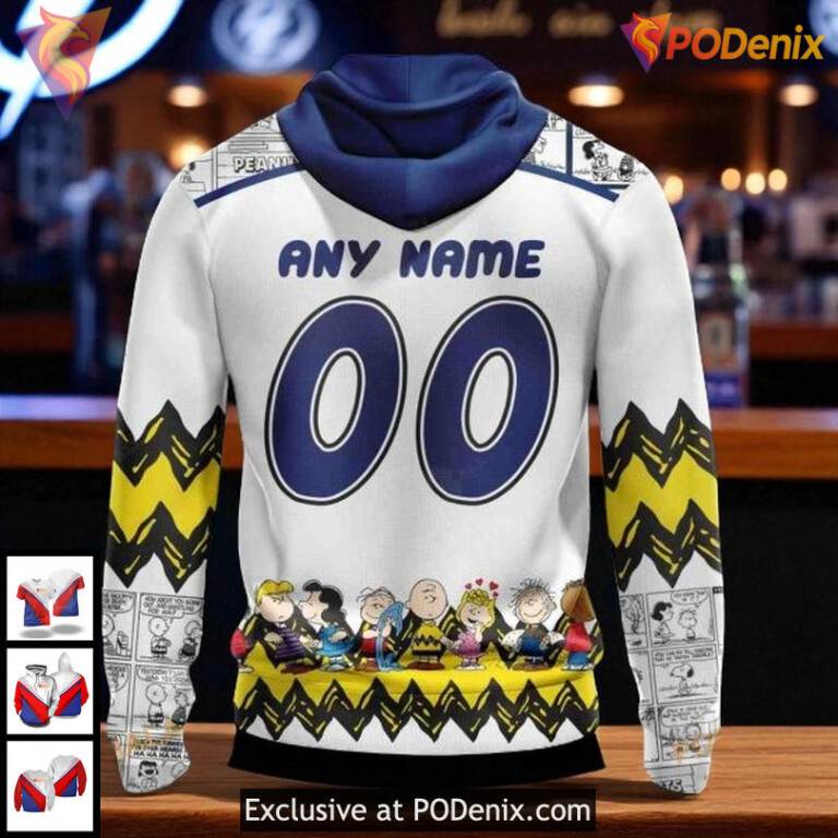 Custom Tampa Bay Lightning All Over Print Hoodie, Snoopy Peanuts NHL Gift - 1