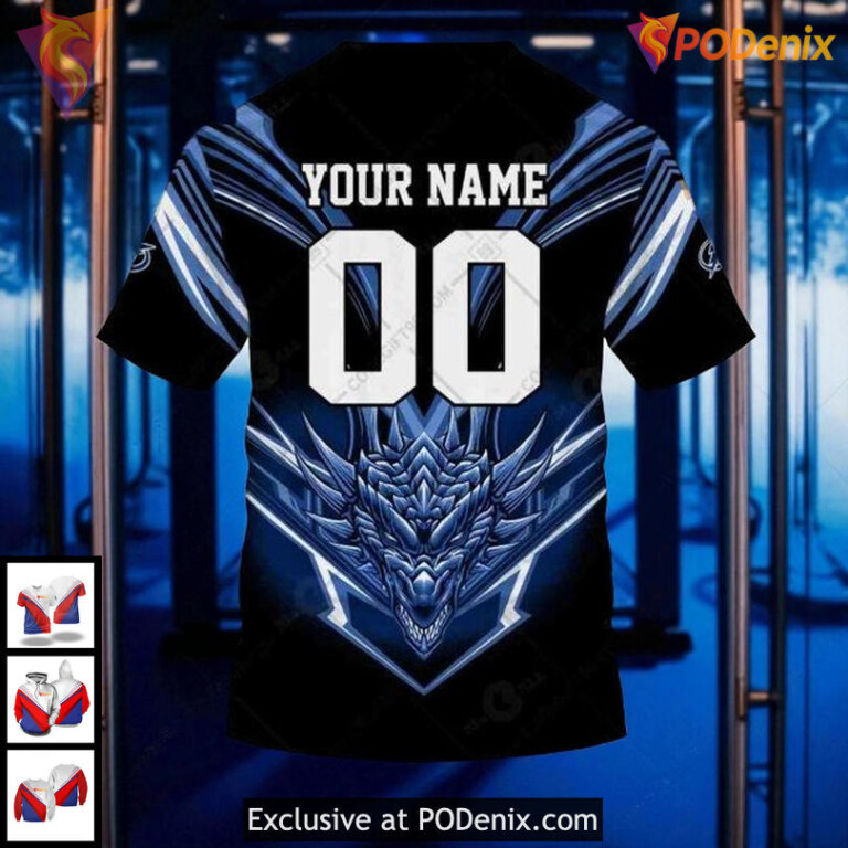 Custom Tampa Bay Lightning Hoodie, Dragon Graphic 3D NHL Pullover - 3
