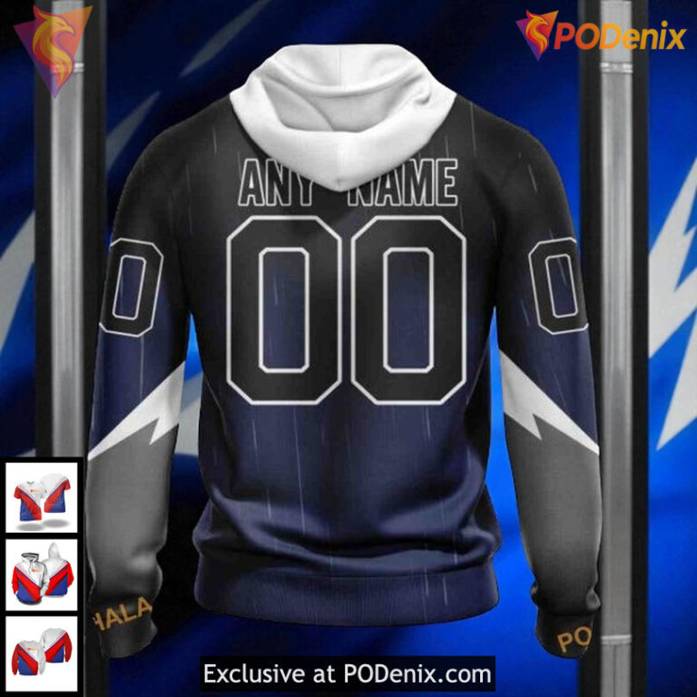 Custom Tampa Bay Lightning Hoodie Gradient Series NHL Concept Design 3D - 1