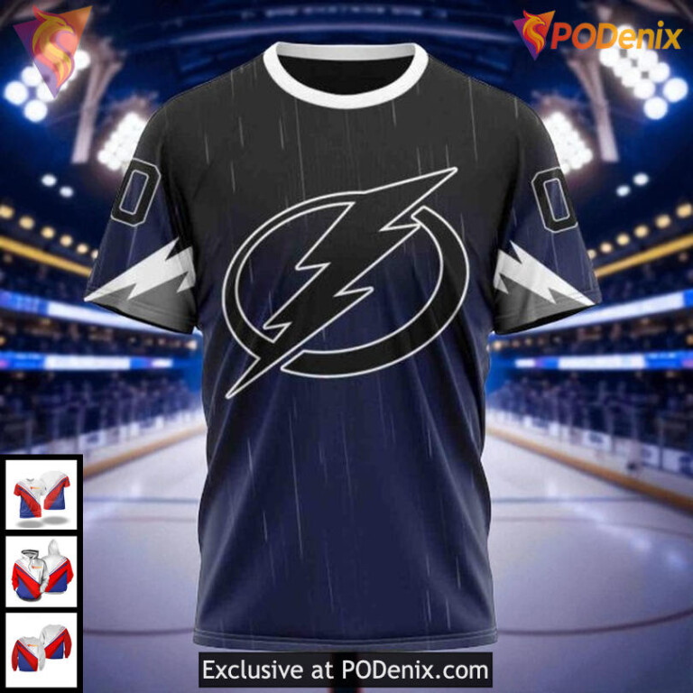 Custom Tampa Bay Lightning Hoodie Gradient Series NHL Concept Design 3D - 2