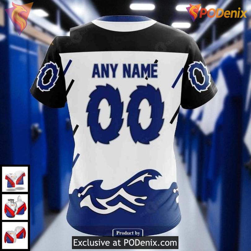 Custom Tampa Bay Lightning Hoodie Retro Wave Concept NHL Graphic 3D Design Custom Tampa Bay Lightning Hoodie Retro Wave Concept NHL Graphic 3D Design