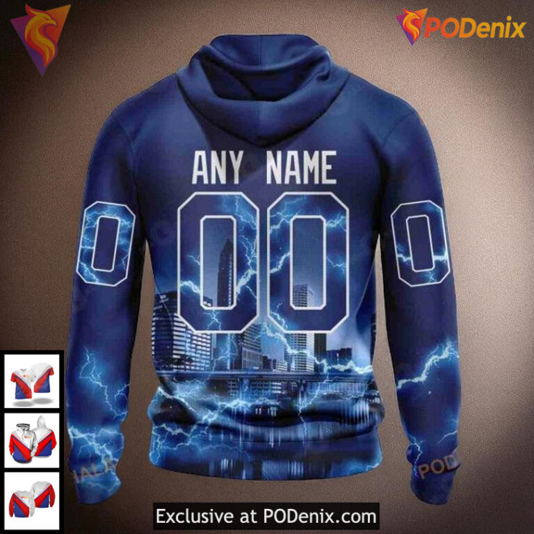 Custom Tampa Bay Lightning Hoodie, Thunderstorm Inspired NHL 3D Sweatshirt - 1