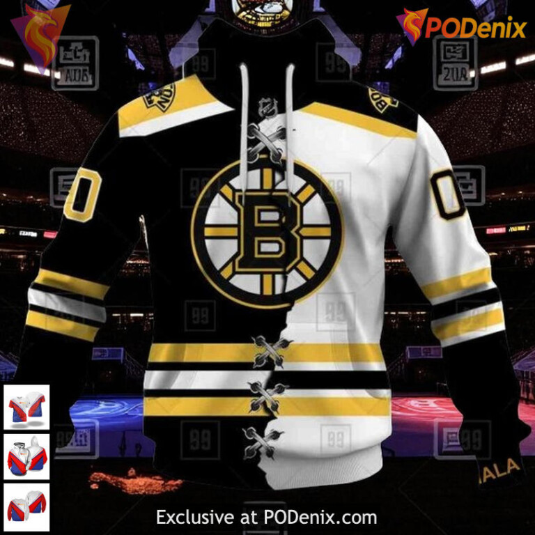 Customized NHL Jersey Boston Bruins Hoodie For Fans Custom Style Design