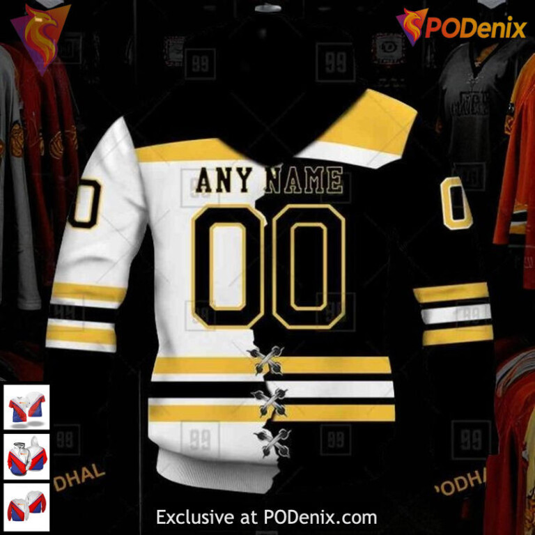 Customized NHL Jersey Boston Bruins Hoodie For Fans Custom Style Design - 2